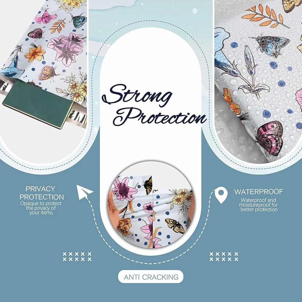 20 Poly Mailer Value Pack- Floral & Butterfly Pattern (6”x9”) Qty 20